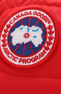 Мужская шапка-ушанка aviator с меховой отделкой CANADA GOOSE красного цвета, арт. 5187M | Фото 3 (Материал: Текстиль, Синтетический материал)