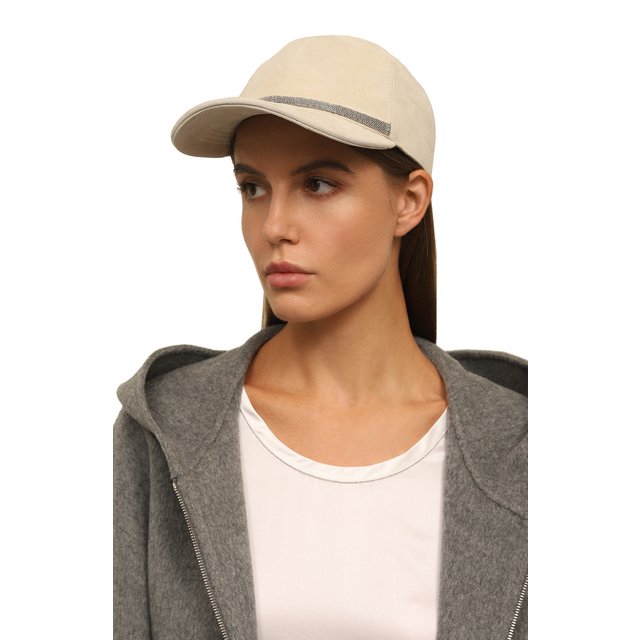 фото Замшевая бейсболка brunello cucinelli