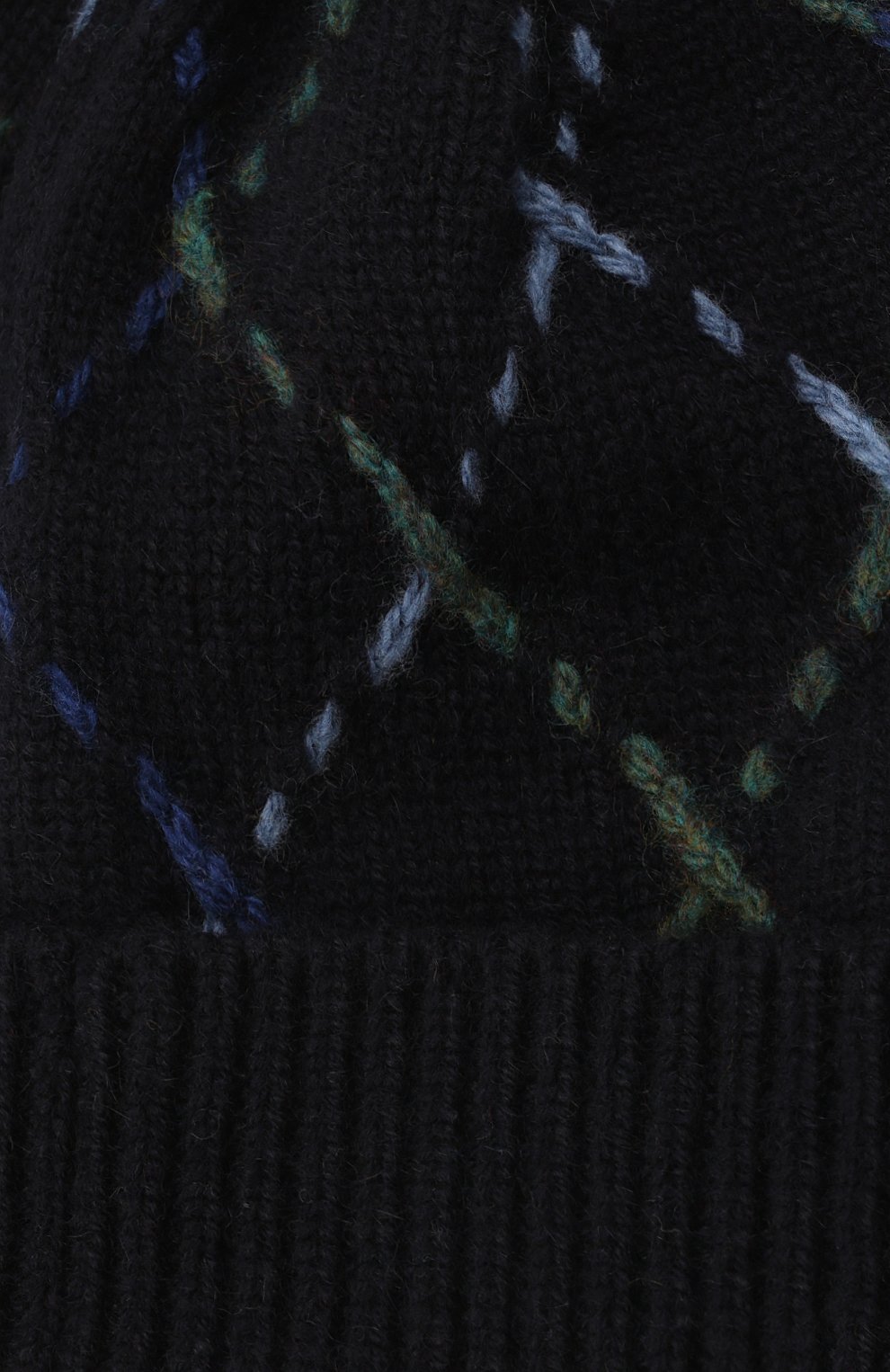 Детского кашемировая шапка LORO PIANA синего цвета, арт. FAL7508 | Фото 3 (Материал: Текстиль, Кашемир, Шерсть; Региональные ограничения белый список (Axapta Mercury): RU)