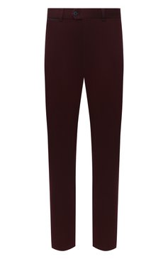Мужские хлопковые брюки HILTL бордового цвета, арт. 72514/60-70 | Фото 1 (Силуэт М (брюки): Чиносы; Длина (брюки, джинсы): Стандартные; Случай: Повседневный; Материал внешний: Хлопок; Стили: Кэжуэл)