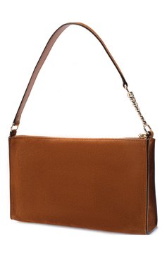 Женская сумка callie JIMMY CHOO коричневого цвета, арт. CALLIE MINI H0B0/SUE | Фото 3 (Сумки-технические: Сумки top-handle; Размер: medium; Материал: Натуральная кожа)