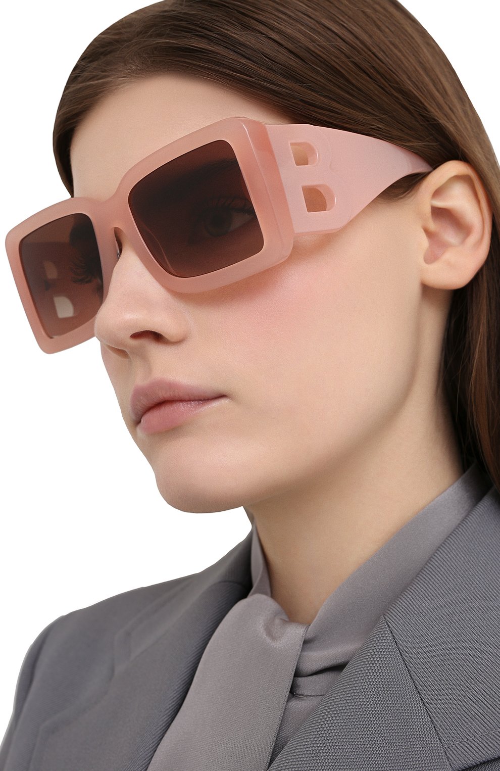 Женские солнцезащитные очки BURBERRY розового цвета, арт. 4312-387413 | Фото 2 (Региональные ограничения белый список (Axapta Mercury): Не проставлено, RU; Нос: Не проставлено; Тип очков: С/з; Очки форма: Квадратные; Оптика Гендер: оптика-женское)