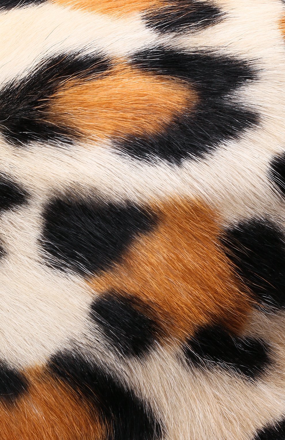 Женский берет из меха козлика FURLAND леопардового цвета, арт. 0013608610034200000 | Фото 4 (Материал: Натуральный мех)