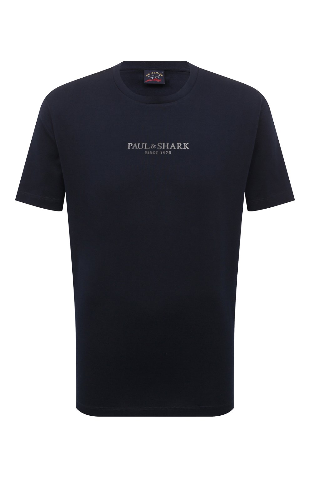 Хлопковая футболка Paul&Shark 12311618, цвет синий, размер 48