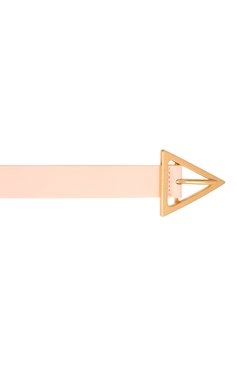 Женский кожаный ремень triangle BOTTEGA VENETA светло-розового цвета, арт. 609275/VMAU1 | Фото 4 (Материал: Натуральная кожа; Материал сплава: Проставлено; Нос: Не �проставлено)