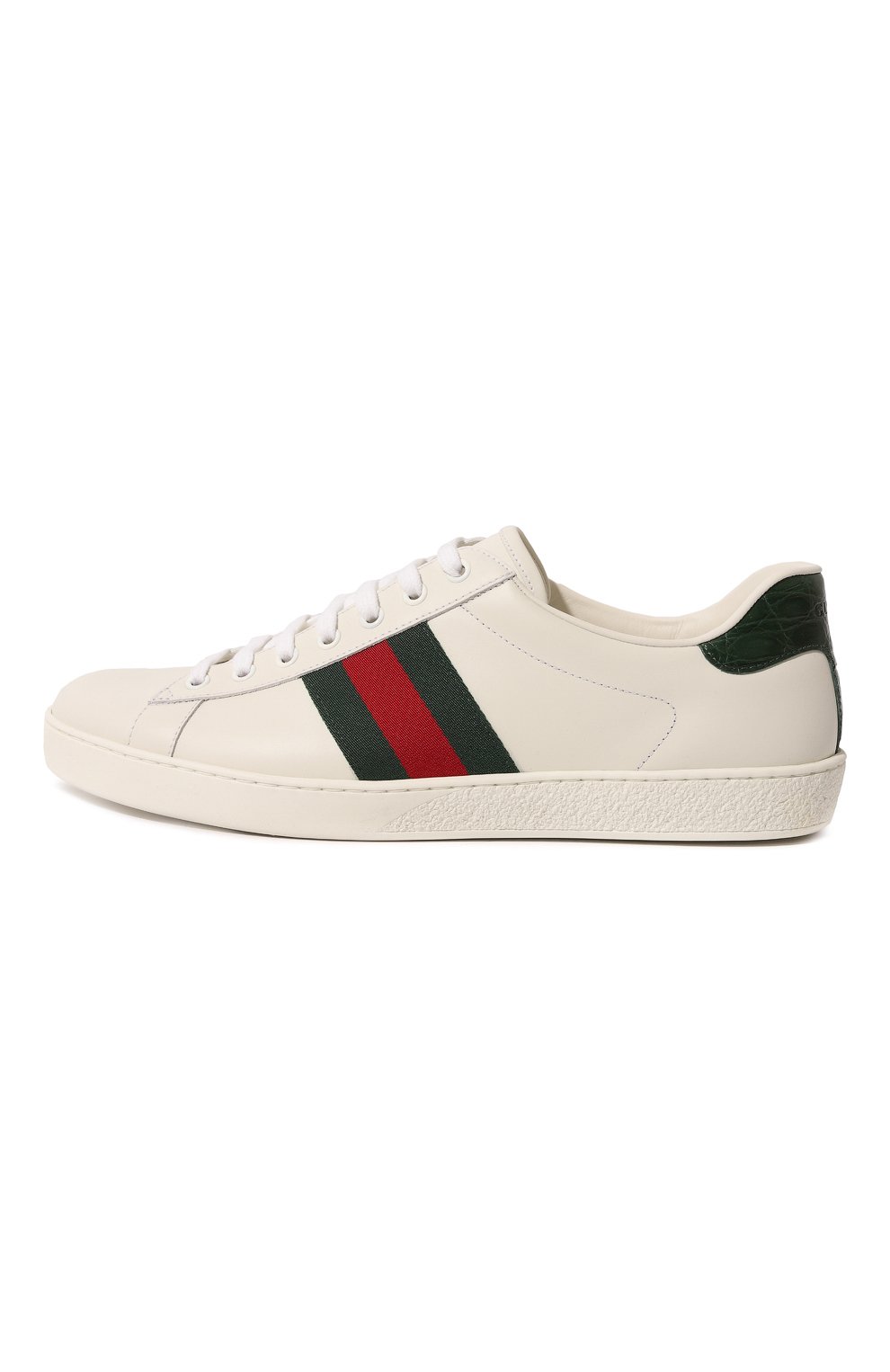 Кожаные кеды Ace Gucci  386750 A3830 Фото 4