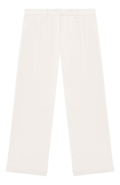 Детские хлопковые брюки LORO PIANA белого цвета, арт. FAL5085 | Фото 1 (Девочки Кросс-КТ: Брюки-одежда; Случай: Повседневный; Региональные ограничения белый список (Axapta Mercury): RU; Материал внешний: Хлопок; Ростовка одежда: 10 - 11 лет | 140 - 146см, 12 лет | 152 см, 4 года | 104 см, 6 лет | 116 см, 8 лет | 128 см)