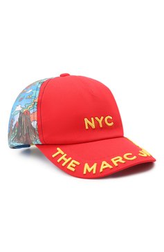 Детская хлопковая бейсболка MARC JACOBS (THE) красного цвета, арт. W21022 | Фото 1 (Материал: Текстиль, Хлопок)