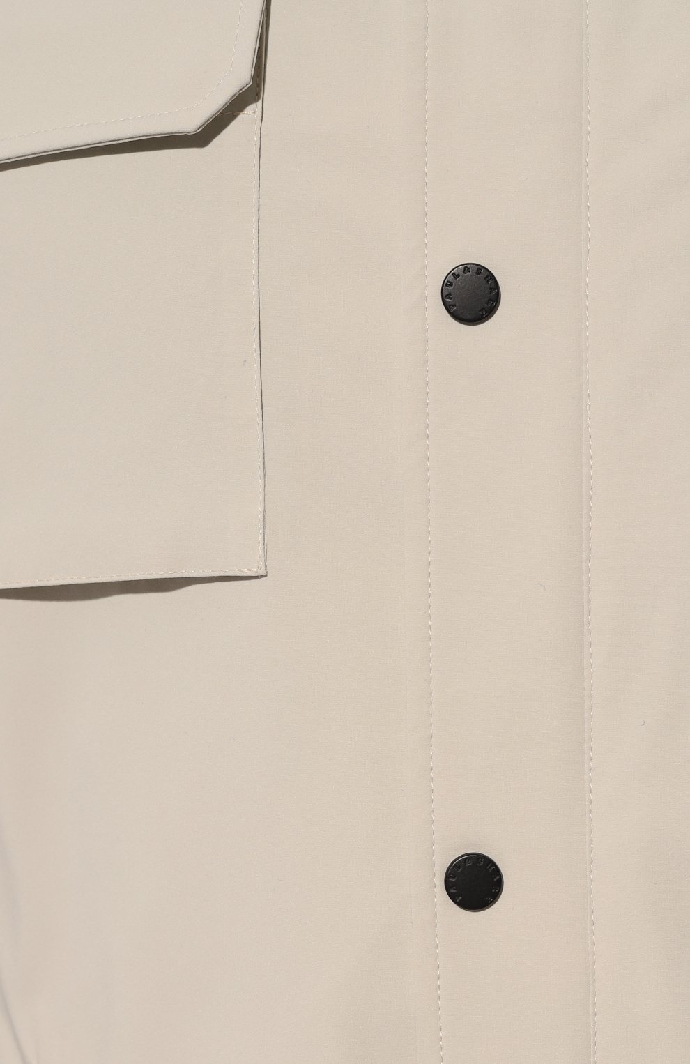 Мужская куртка PAUL&SHARK светло-бежевого цвета, арт. 23412252 | Фото 5 (Кросс-КТ: Куртка, Ветровка; Рукава: Длинные; Материал внешний: Синтетический материал; Длина (верхняя одежда): Короткие; Материал подклада: Хлопок; Стили: Кэжуэл)