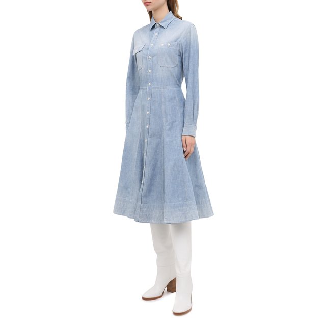 фото Хлопковое платье ralph lauren