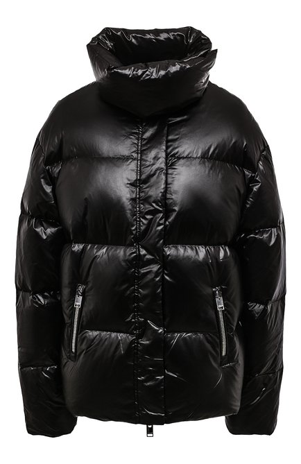 Женская куртка JACOB LEE черного цвета, арт. WDJ01824B-L | Фото 1 (Драгоценные камни: Проставлено; Материал сплава: Проставлено; Материал внешний: Синтетический материал; Длина (верхняя одежда): Короткие; Рукава: Длинные)