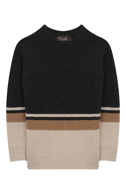 Детский кашемировый пуловер LORO PIANA бежевого цвета по цене 89950 руб., арт. FAL2477 | Фото 1