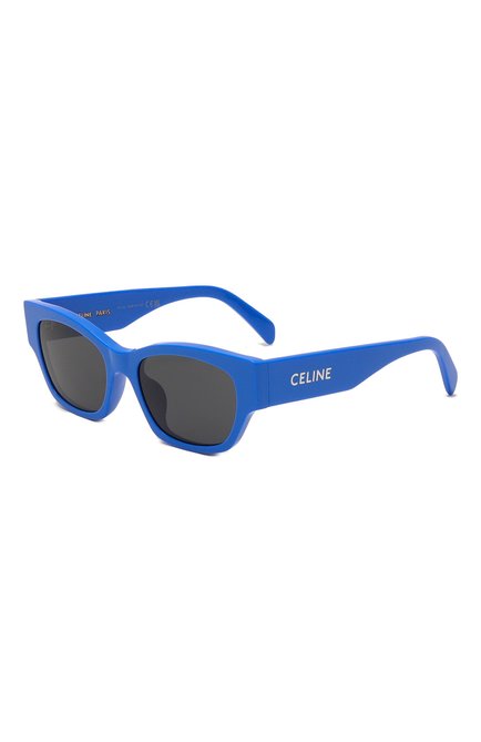 Женские солнцезащитные очки CELINE EYEWEAR синего цвета, арт. CL40197U 92A | Фото 1 (Тип очков: С/з; Оптика Гендер: оптика-женское; Очки форма: Cat-eye)