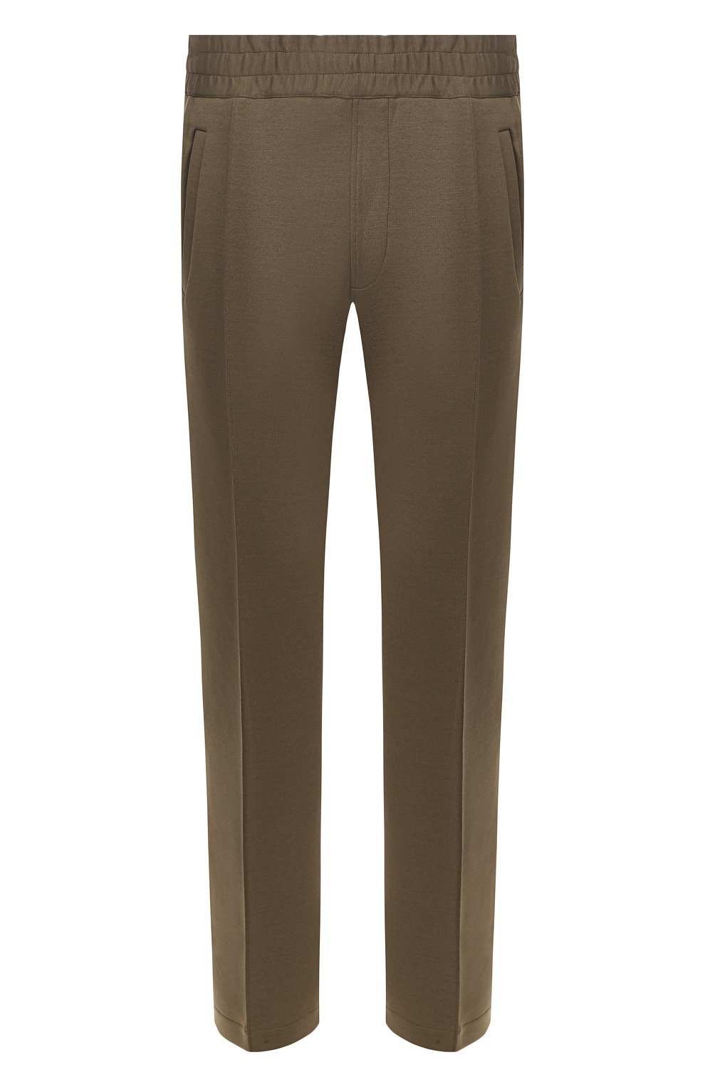 Мужские хлопковые брюки BRIONI хаки цвета, арт. UJET0L/P9608 | Фото 1 (Длина (брюки, джинсы): Стандартные; Случай: Повседневный; Региональные ограничения белый список (Axapta Mercury): RU; Материал внешний: Хлопок)