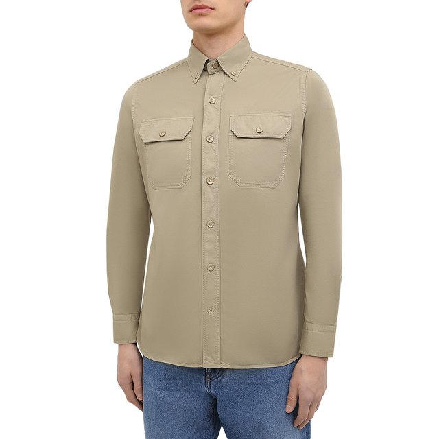 фото Хлопковая рубашка tom ford