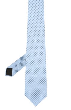 Мужской шелковый галстук BOSS голубого цвета, арт. 50412209 | Фото 2 (Принт: С принтом; Материал: Текстиль, Шелк)