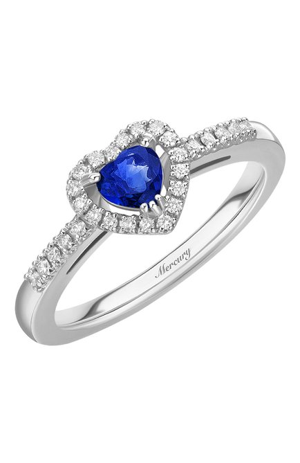 Женские кольцо MERCURY бесцветного цвета, арт. MR18749WS | Фото 1 (Материал сплава: Белое золото; Драгоценные камни: Бриллианты)