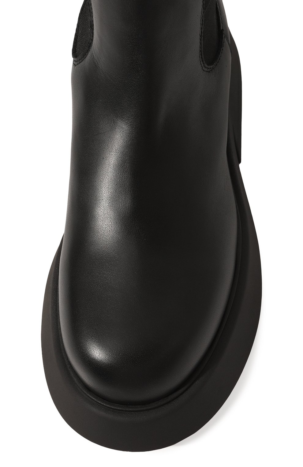 Женские кожаные ботинки MATTIA CAPEZZANI черного цвета, арт. W270/VITELL0 | Фото 6 (Подошва: Платформа; Каблук высота: Низкий; Материал внутренний: Натуральная кожа; Материал утеплителя: Без утеплителя; Женское Кросс-КТ: Челси-ботинки)