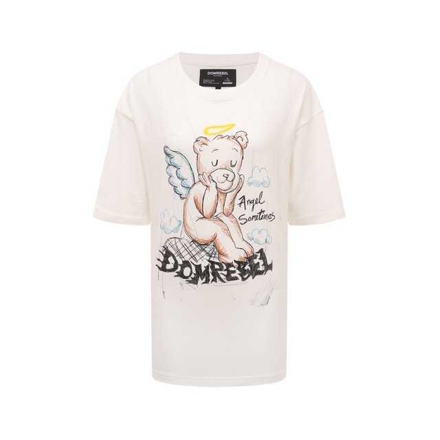 Хлопковая футболка DOMREBEL ANGELBEAR/T-SHIRT