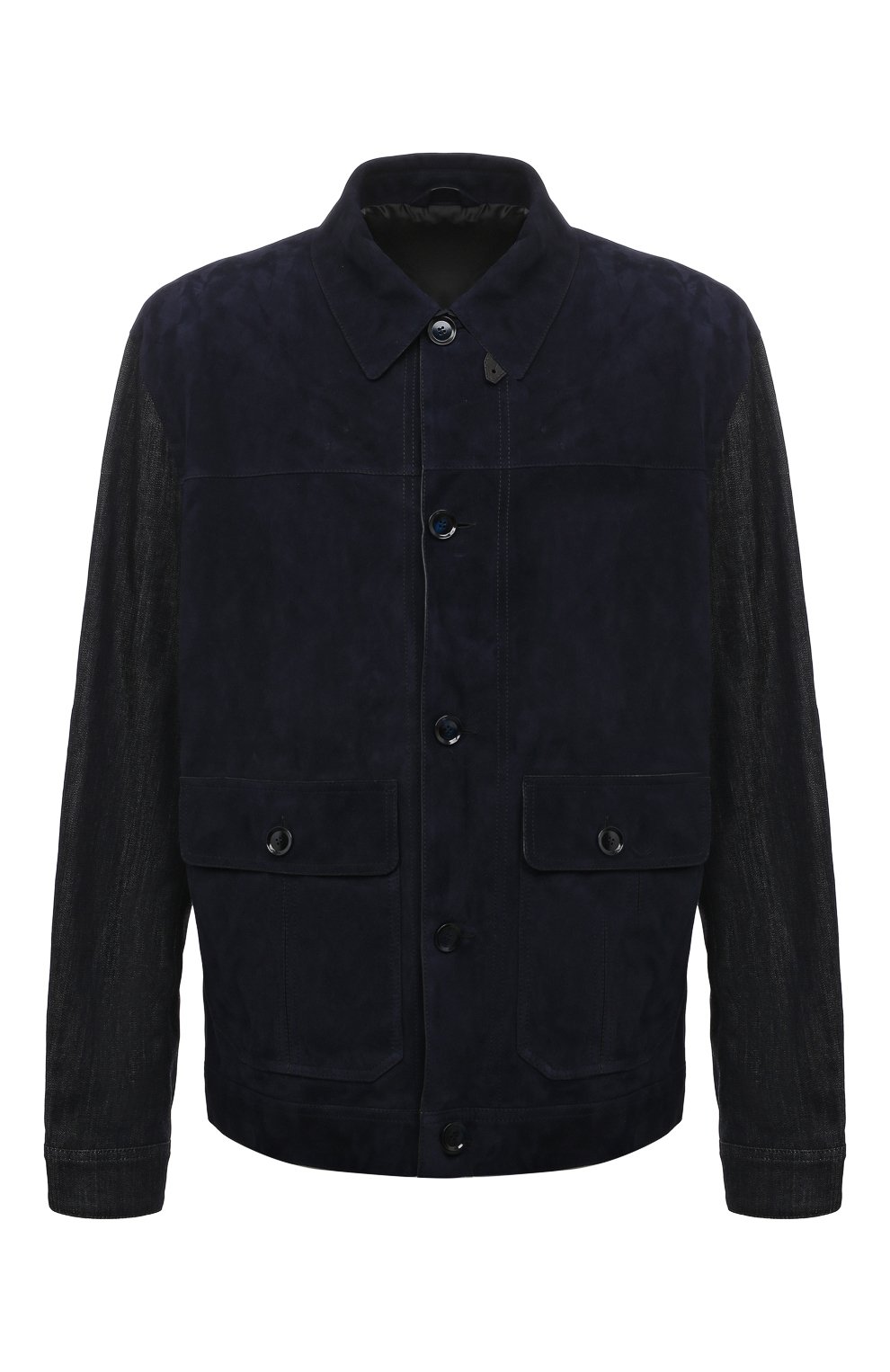 Мужской темно-синий комбинированный бомбер BRIONI купить в интернет ...