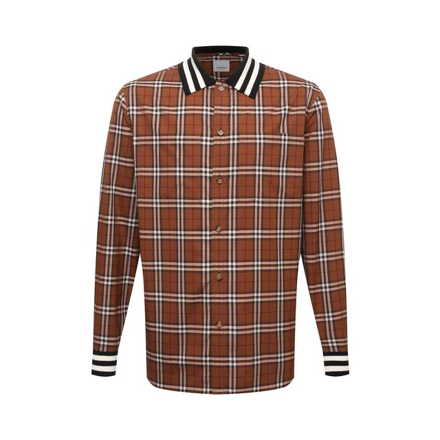 Хлопковая рубашка Burberry 8048181