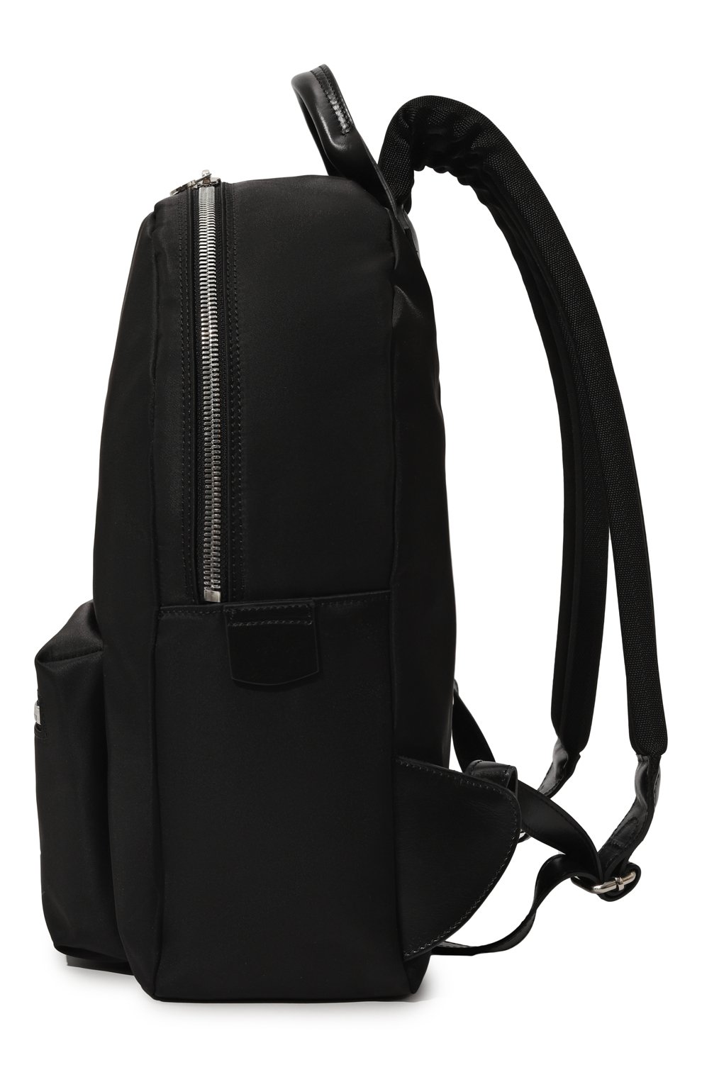 Мужской текстильный рюкзак KITON черного цвета, арт. UBN005XC1061 | Фото 4 (Материал сплава: Проставлено; Материал: Текстиль; Драгоценные камни: Проставлено; Стили: Кэжуэл; Размер: large)