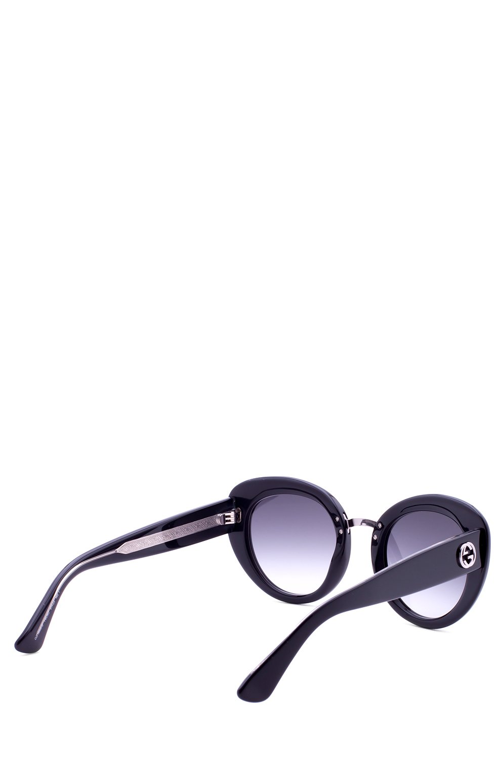 Женские солнцезащитные очки GUCCI черного цвета, арт. 3808 Y6C | Фото 3 (Материал внутренний: Не назначено; Региональные ограничения белый список (Axapta Mercury): Не проставлено; Нос: Не проставлено; Тип очков: С/з)