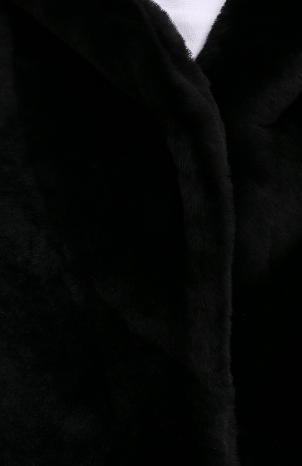 Женская двусторонняя шуба из овчины DROME черного цвета, арт. DPD5802P/D109P | Фото 5 (Женское Кросс-КТ: Мех; Рукава: Длинные; Материал внешний: Натуральный мех; Стили: Классический; Длина (верхняя одежда): Длинные)