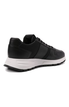 Мужские комбинированные кроссовки prax 01 PRADA черного цвета, арт. 4E3571-3L3F-F0002-G000 | Фото 4 (Стили: Классический; Материал утеплителя: Без утеплителя)
