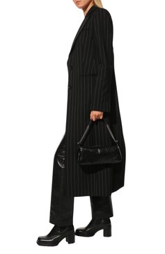 Женские кожаные ботильоны elijah BY FAR черного цвета, арт. 22PFELJBBLNAP | Фото 2 (Материал внешний: Кожа; Материал внутренний: Натуральная кожа; Каблук высота: Средний; Каблук тип: Устойчивый)