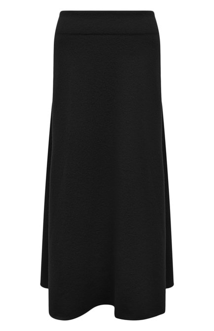 Женская шерстяная юбка JIL SANDER черного цвета по цене 109500 руб., арт. J02MA0024-J14506 | Фото 1