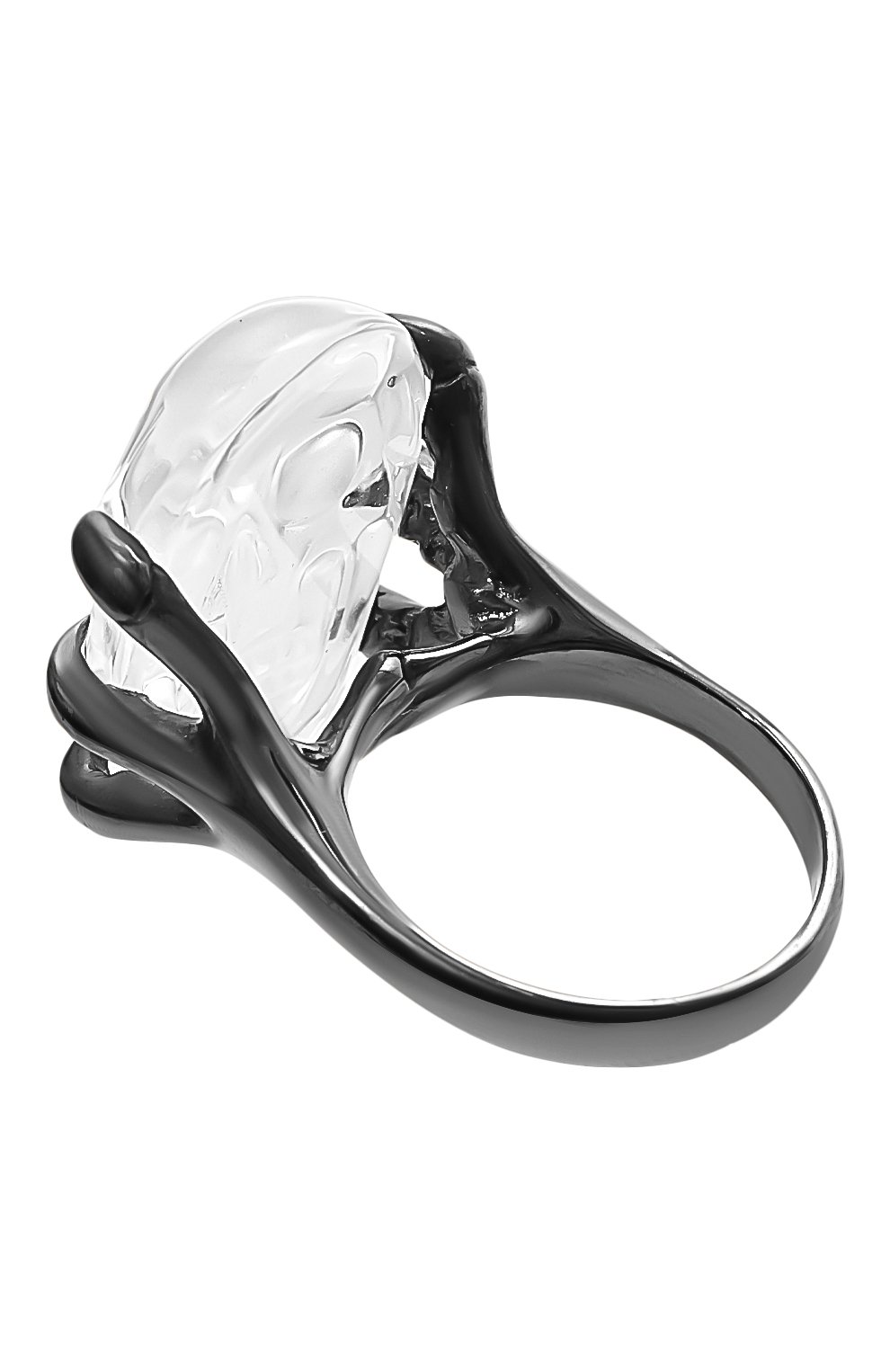Женское кольцо DZHANELLI серого цвета, арт. 00269 | Фото 3 (Материал: Серебро; Региональные ограничения белый список (Axapta Mercury): Не проставлено; Нос: Не проставлено)