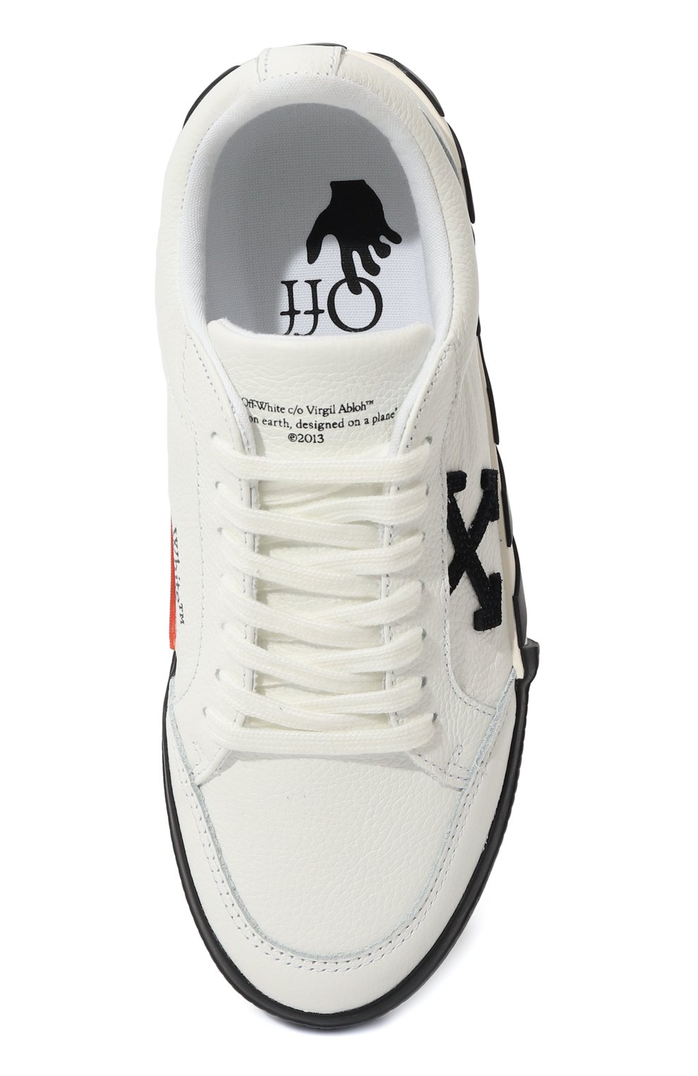 Кожаные кеды Vulcanized Off-White  OWIA272C99LEA0010110 Фото 6