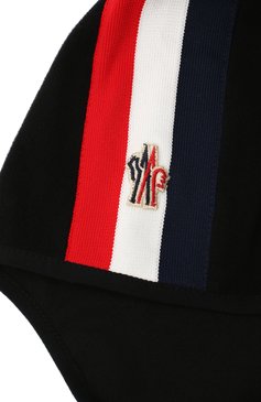 Детского шапка-балаклава MONCLER черного цвета, арт. F2-954-3G700-00-80093 | Фото 3 (Материал: Текстиль, Синтетический материал)