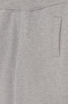 Детские хлопковые джоггеры MARC JACOBS (THE) серого цвета, арт. W14207/2A-5A | Фото 3 (Материал внешний: Хлопок; Девочки Кросс-КТ: Джоггеры-одежда; Статус проверки: Проверена категория)