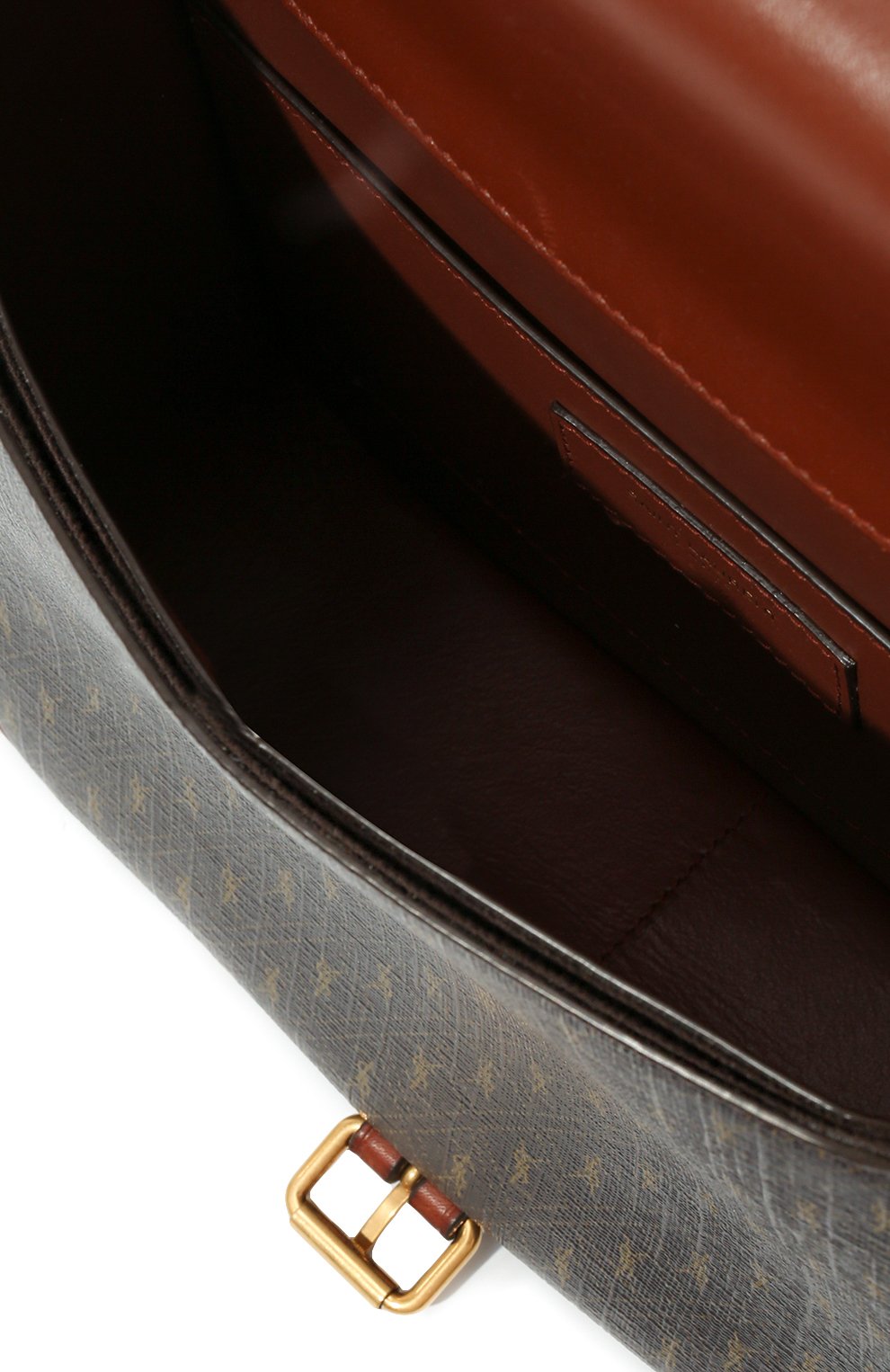 Женская сумка le monogramme SAINT LAURENT коричнево�го цвета, арт. 668582/2UY2W | Фото 5 (Сумки-технические: Сумки через плечо; Размер: mini; Ремень/цепочка: На ремешке; Материал: Экокожа)