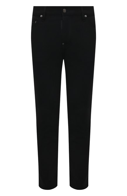 Мужские джинсы DSQUARED2 черного цвета, арт. S74LB1427/S30564 | Фото 1 (Материал сплава: Проставлено; Длина (брюки, джинсы): Стандартные; Драгоценные камни: Проставлено; Материал внешний: Хлопок)