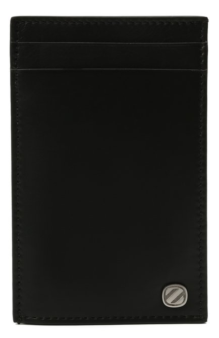 Мужской кожаный футляр для кредитных карт ERMENEGILDO ZEGNA черного цвета, арт. E1659W-LHNAC | Фото 1 (Материал: Натуральная кожа)
