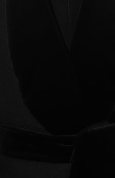 Женское пальто VIVETTA черного цвета, арт. VS2CA0009-TE014 | Фото 5 (Материал внешний: Шерсть,  Синтетический материал; Рукава: Длинные; Материал сплава: Проставлено; Длина (верхняя одежда): Длинные; 1-2-бортные: Однобортные; Драгоценные камни: Проставлено; Материал подклада: Вискоза; Стили: Кэжуэл)