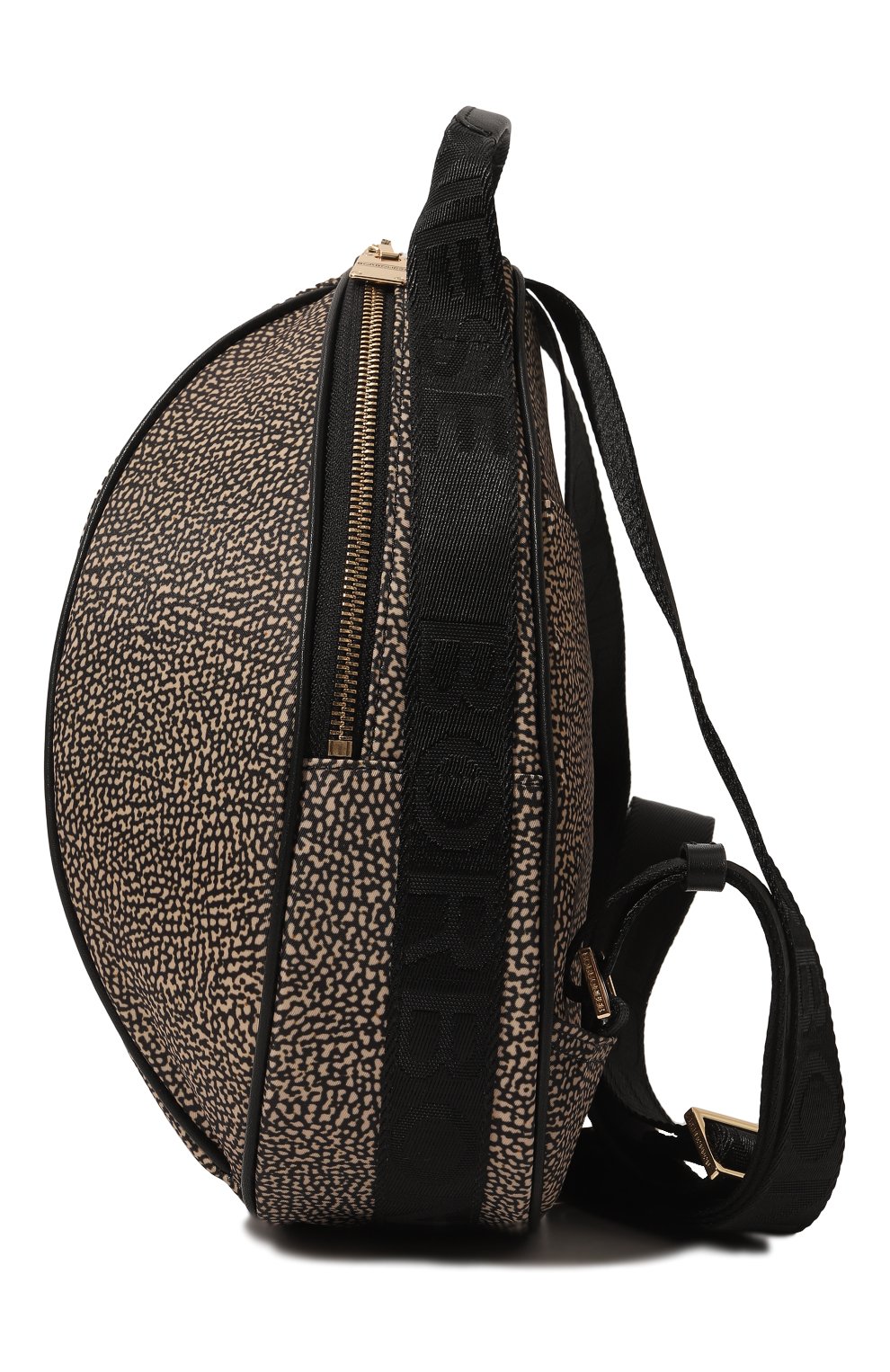Женский рюкзак 011 BORBONESE бежевого цвета, арт. 924287 | Фото 4 (Материал: Текстиль; Стили: Кэжуэл)
