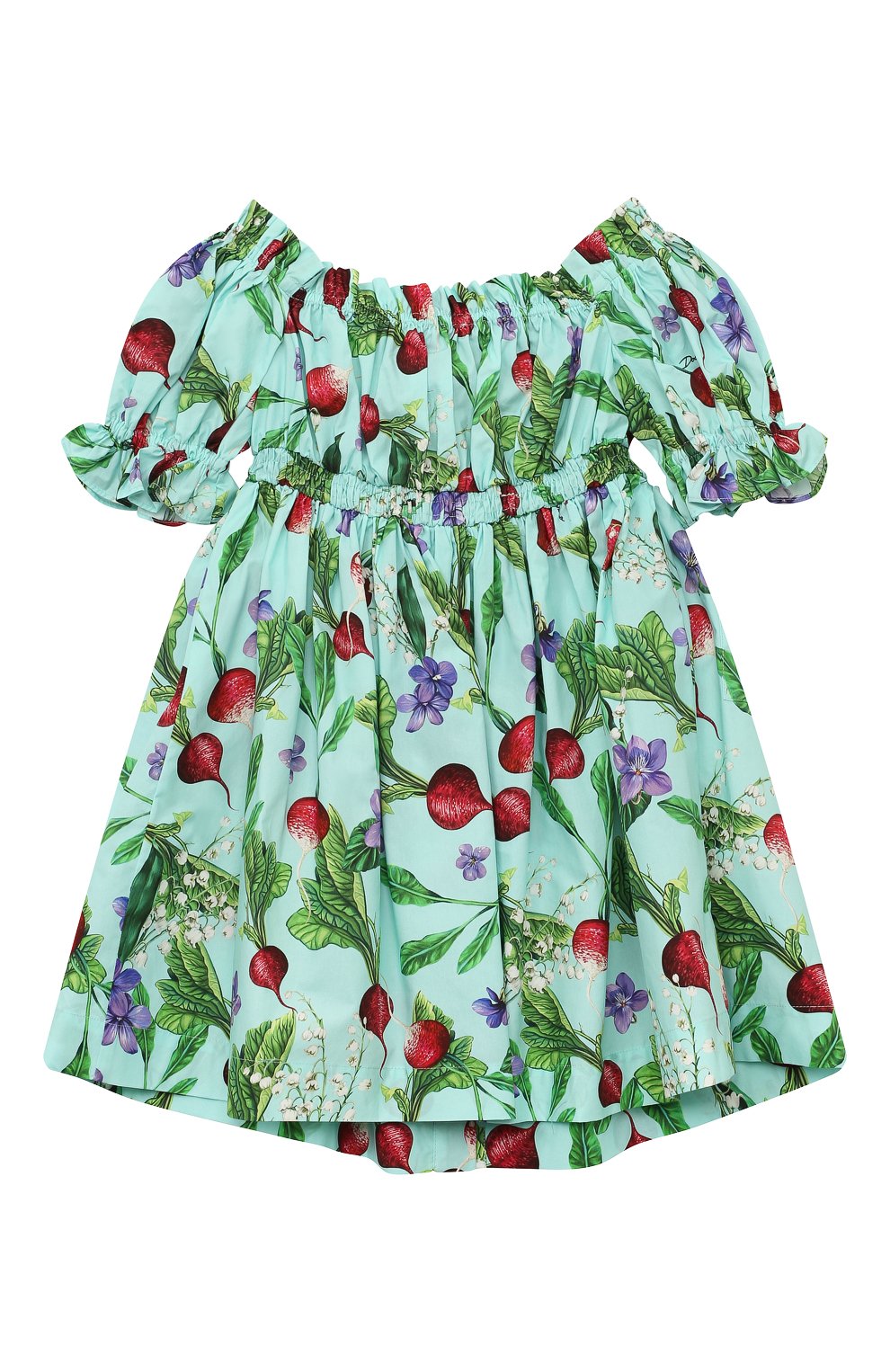 Хлопковое платье Dolce & Gabbana  L53DK7/HS5PP/2-6 Фото 2