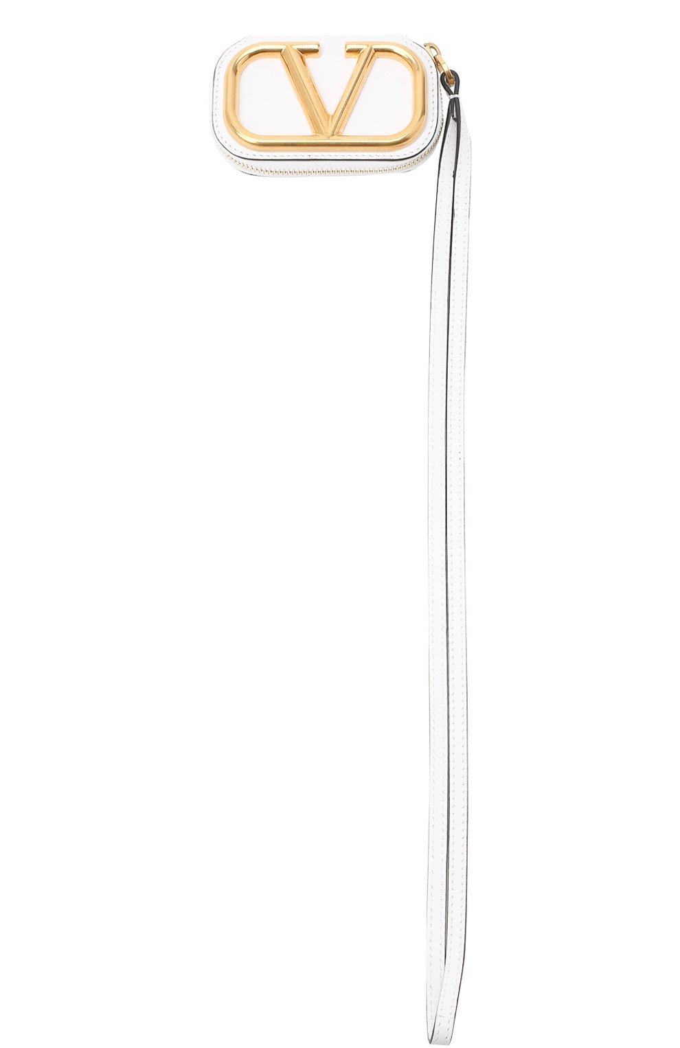 Женский кожаный футляр для кредитных карт VALENTINO белого цвета, арт. UW2P0U09/ZXL | Фото 4 (Материал: Натуральная кожа)