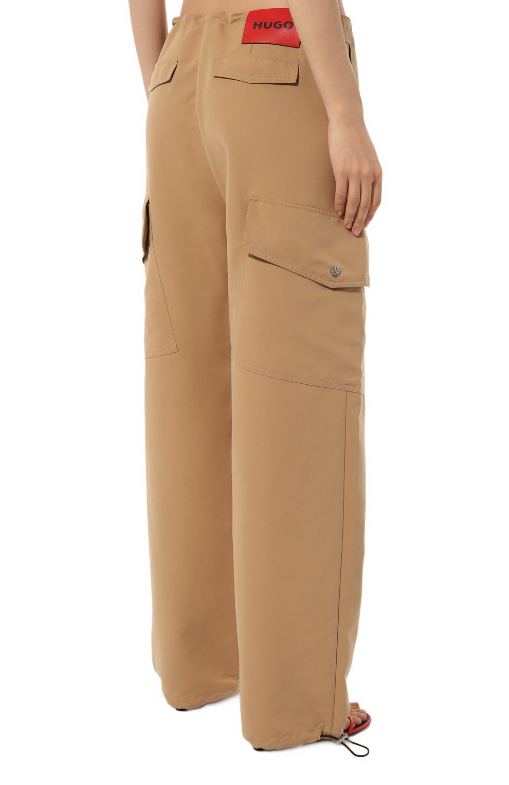 Женские бежевые брюки HUGO купить в интернет-магазине ЦУМ, арт. 50493533