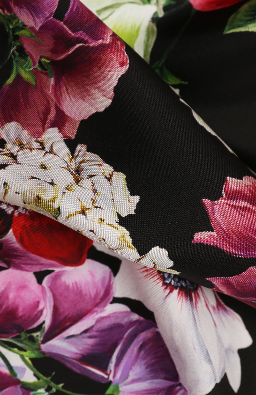 Женский шелковый платок DOLCE & GABBANA разноцветного цвета, арт. FN093R/GDAY0 | Фото 4 (Материал: Текстиль, Шелк)