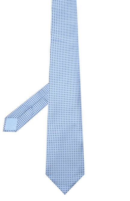 Мужской шелковый галстук BRIONI голубого цвета, арт. 062I00/09438 | Фото 2 (Материал: Текстиль, Шелк; Принт: С принтом; Региональные ограничения белый список (Axapta Mercury): RU)