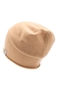 Женская кашемировая шапка FTC коричневого цвета, арт. 760-0940 | Фото 2 (Материал: Текстиль, Кашемир, Шерсть; Статус проверки: Проверено, Проверена категория)