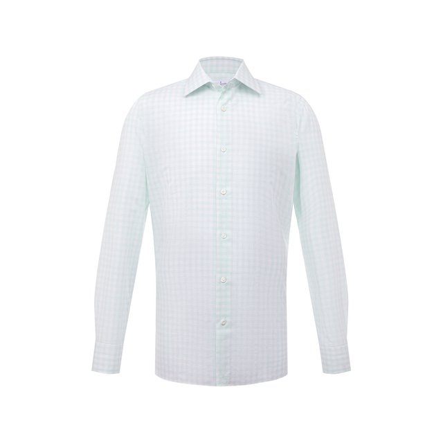 Рубашка из хлопка и льна Giampaolo 608/TS38058