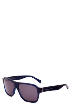 Женские солнцезащитные очки ALEXANDER MCQUEEN синего цвета, арт. 0036 004 | Фото 2 (Материал внутренний: Не назначено; Региональные ограничения белый список (Axapta Mercury): Не проставлено; Нос: Не проставлено; Тип очков: С/з)