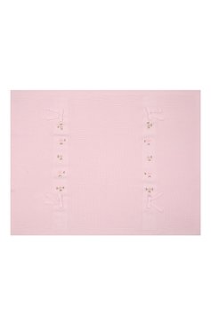 Детского шерстяное одеяло BABY T розового цвета, арт. 21AI112C0 | Фото 4 (Материал: Текстиль, Шерсть)