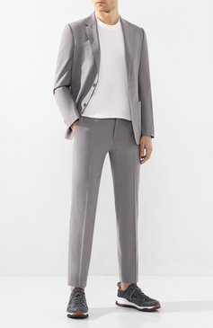 Мужской шерстяной костюм Z ZEGNA светло-серого цвета, арт. 722882/2XPYGX | Фото 1 (Материал внешний: Шерсть; Рукава: Длинные; Костюмы М: Однобортный; Региональные ограничения белый список (Axapta Mercury): RU; Материал подклада: Синтетический материал; Стили: Кэжуэл)